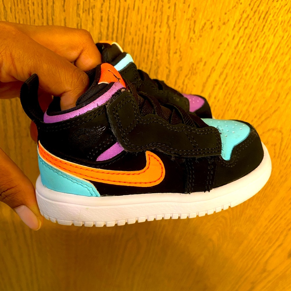 Toddler girl Jordan 1 colorful shoe